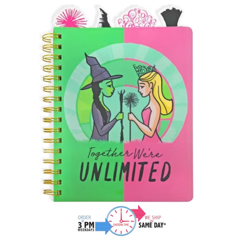 Wicked the movie journal set NEW Together we’re unlimited